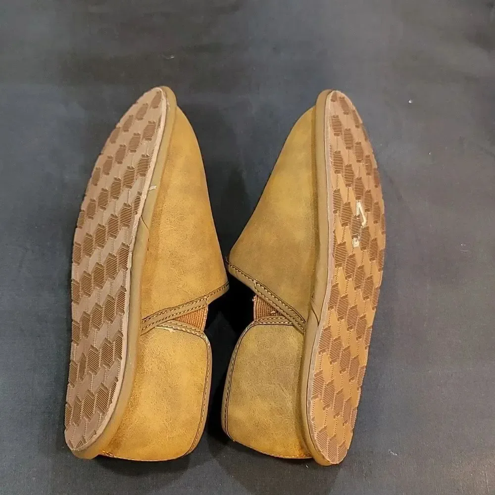 BRAND NEW PERRY ELLIS ROUND-TOE FAUX FUR INSOLE KIDS SLIPPERS